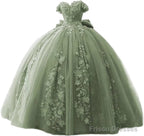Yellow Lace Quinceanera Dresses Applique Off Shoulder Sweet 16 Dress