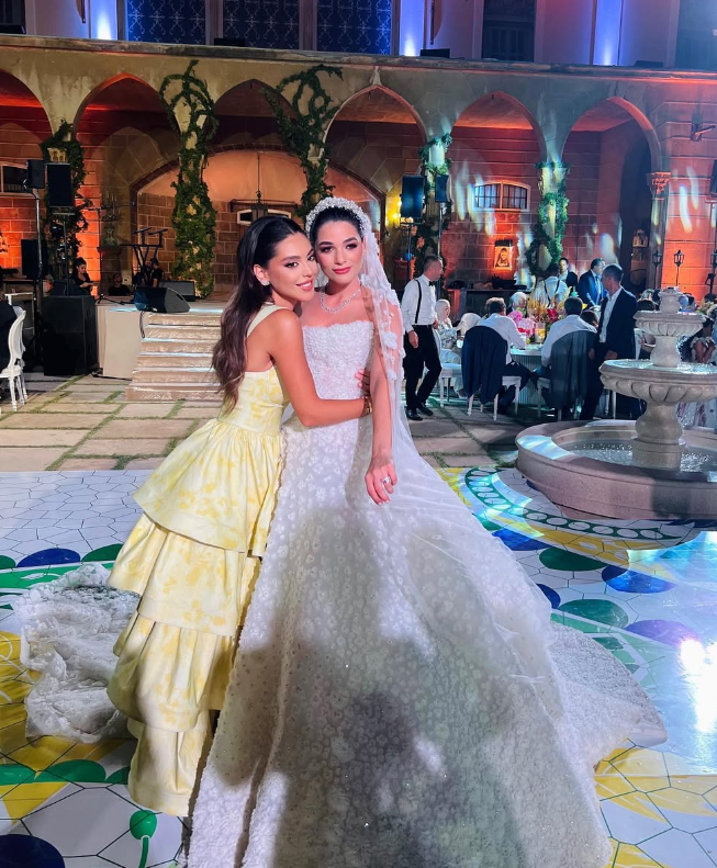 Yellow Layered Satin Long A Line Prom Dress