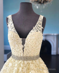 Yellow Prom Dress  Formal Dress, Evening Dress, Dance Dresses