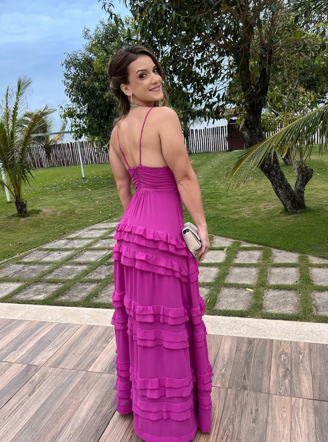 New Purple V-Neck Prom Dress, Graduation Party Dresses