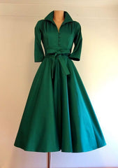 Increíble vestido de regreso a casa de la rodilla verde/4883