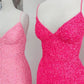 Flattering Mermaid Pink Long Party Dress, Prom Dresses